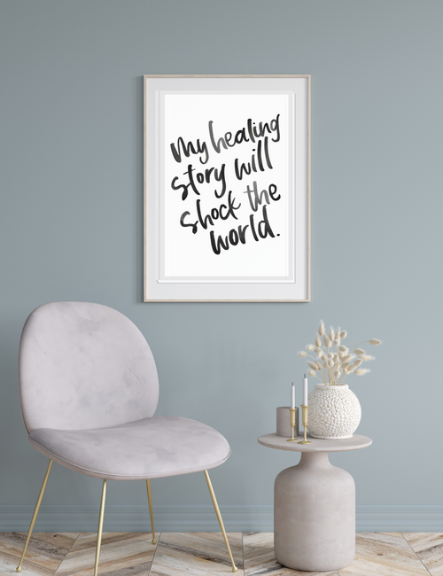 My Healing Will Shock The World - Poster